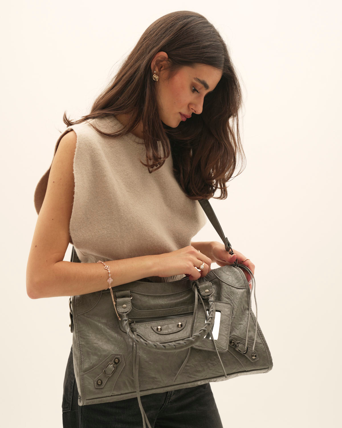 It girl bag large - Dark grey