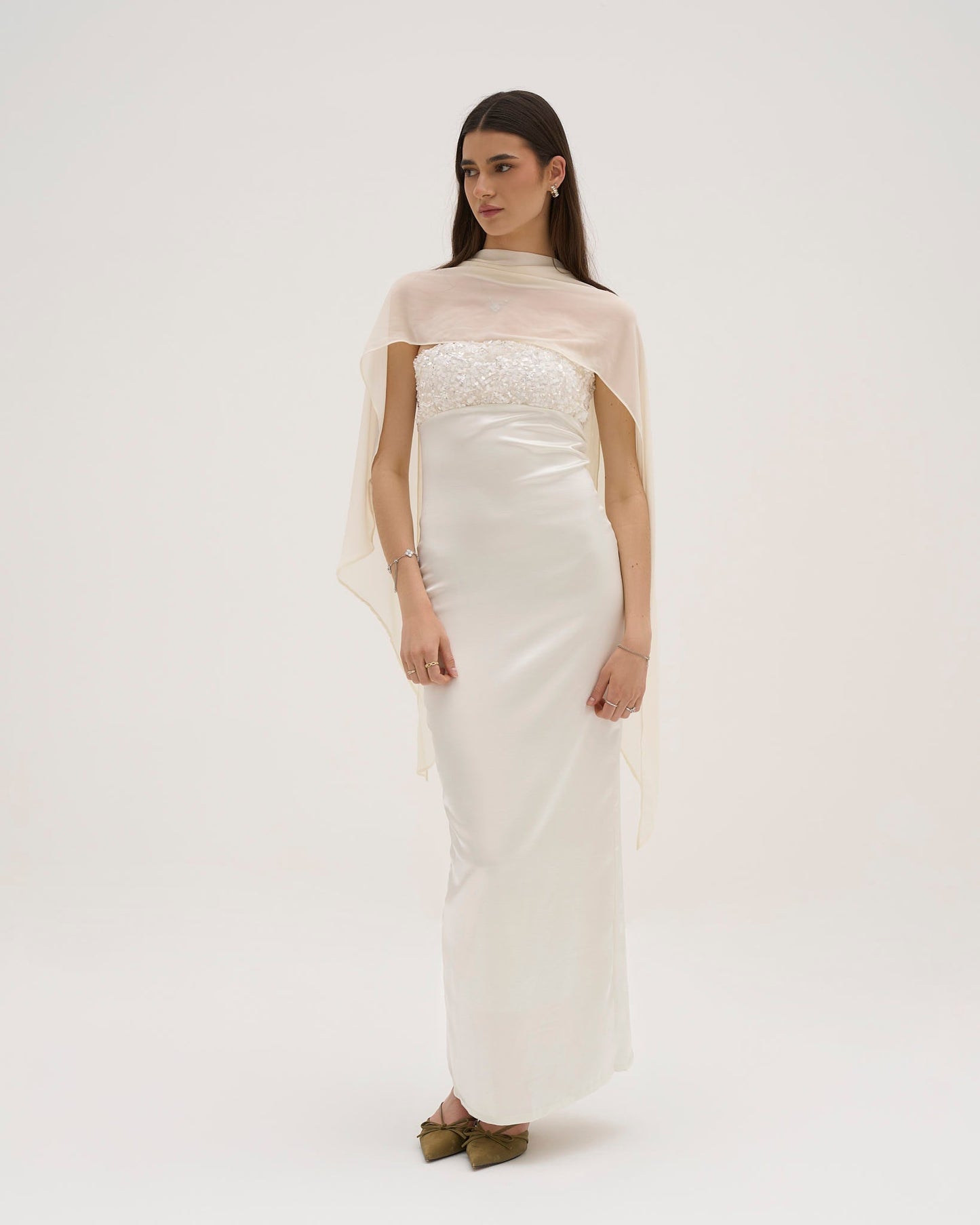 Aries Maxi Dress - White