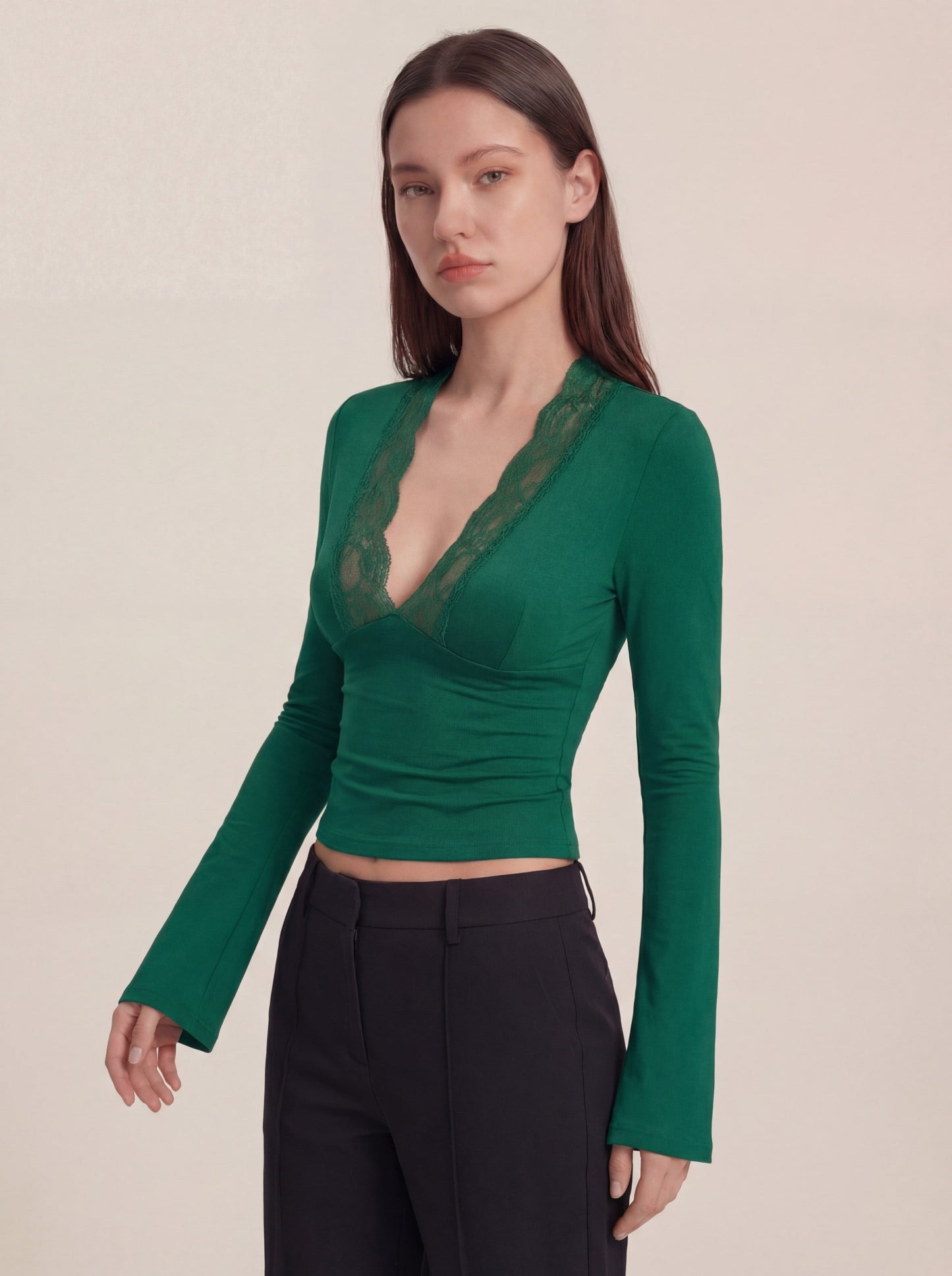 Maya Lace Top - Green