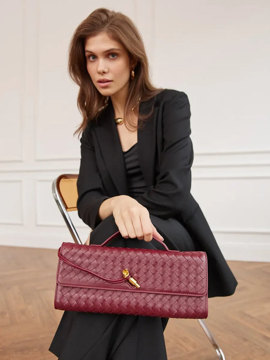 Lisboa Clutch Bag - Burgundy