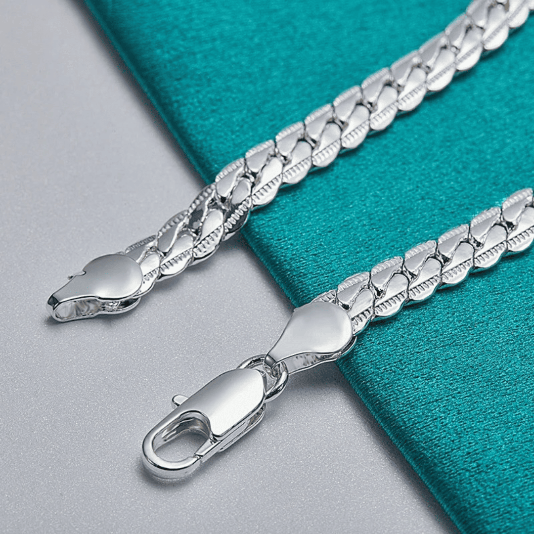 925 Silver Hungary Bracelet with 6mm Zirconia
