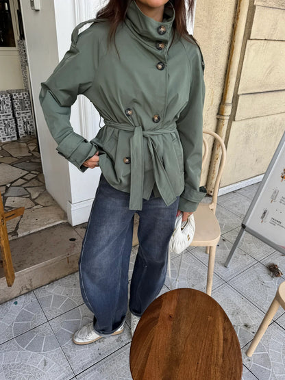 Alden Trench Coat - Khaki