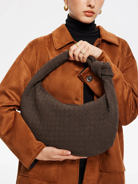 Sara Suede Bag - Coffee