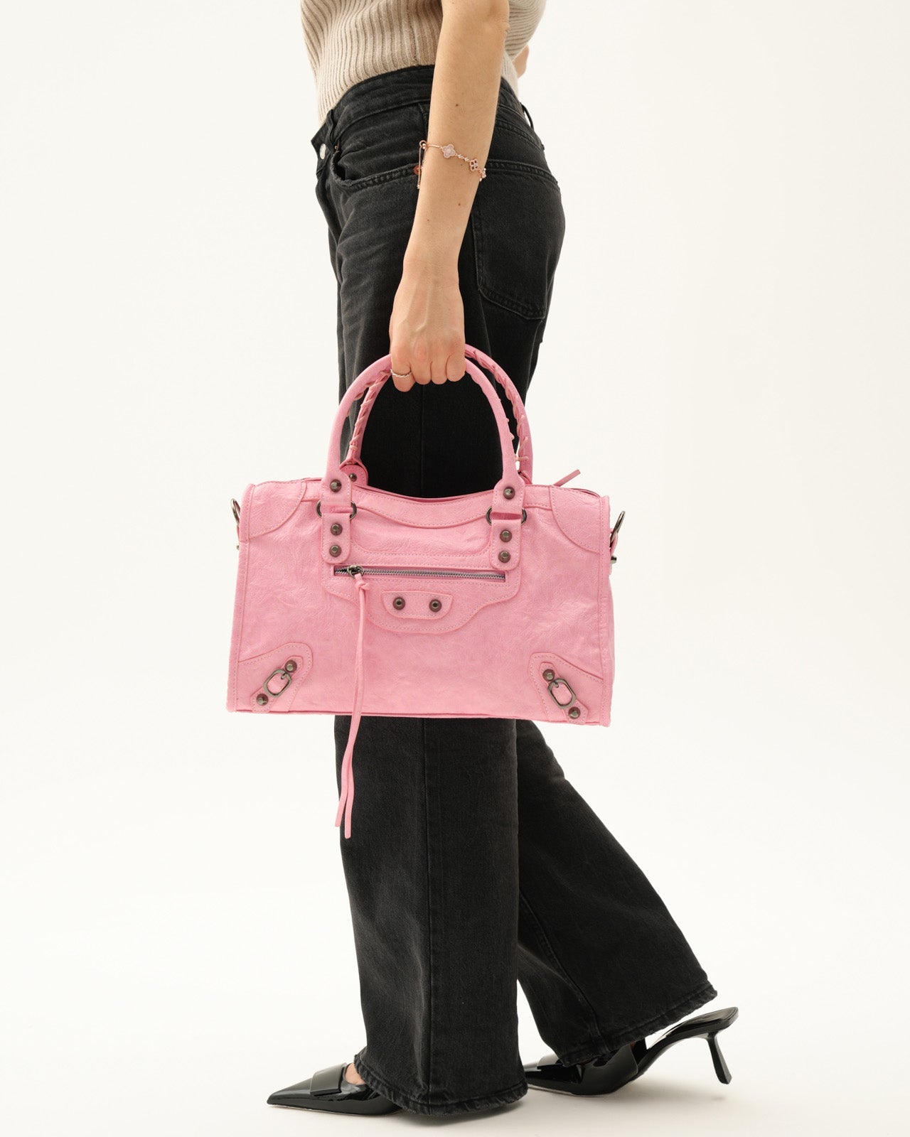 It girl bag medium - Baby pink