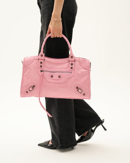 It girl bag large - Baby pink
