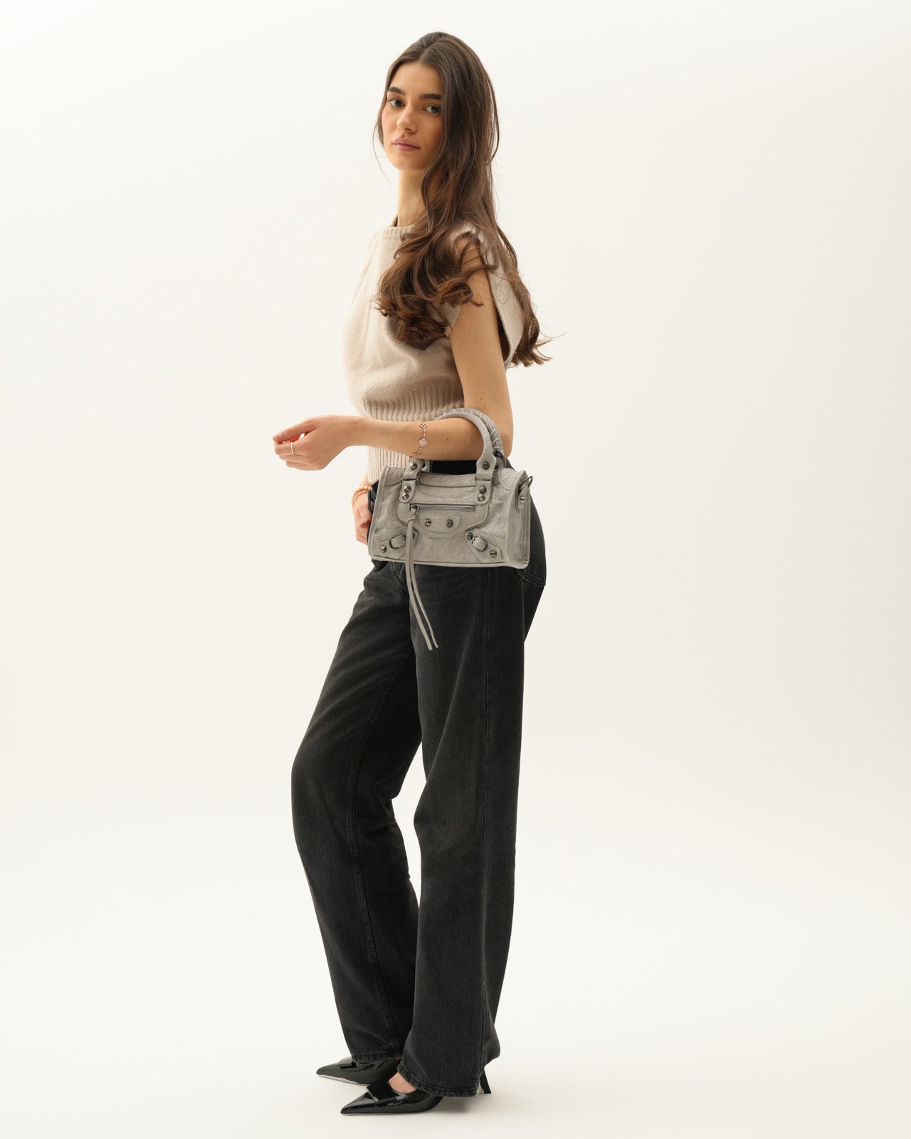 It girl bag small - Light grey