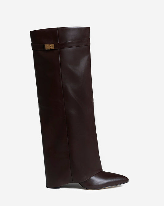 Lavista Leather knee high boots - Dark Brown