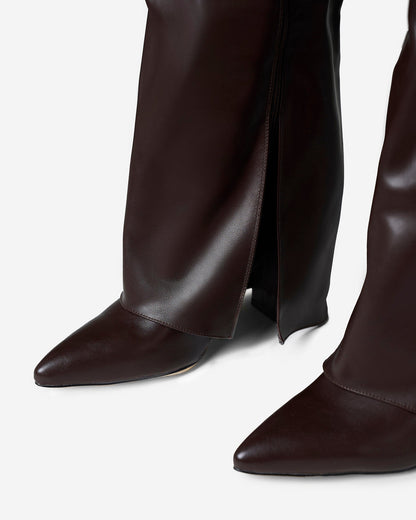 Lavista Leather knee high boots - Dark Brown