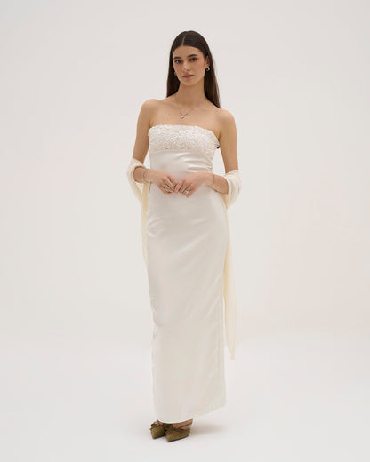 Aries Maxi Dress - White