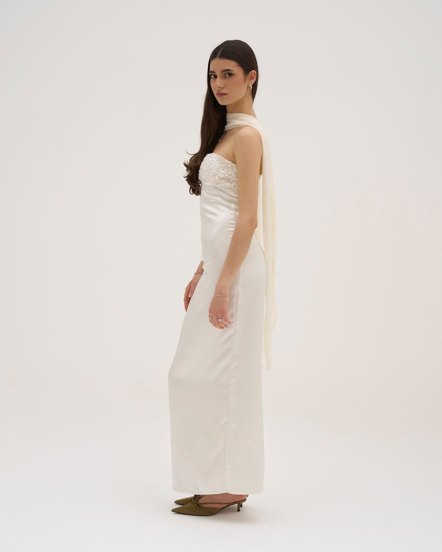 Aries Maxi Dress - White