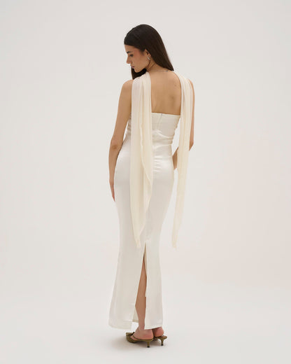 Aries Maxi Dress - White