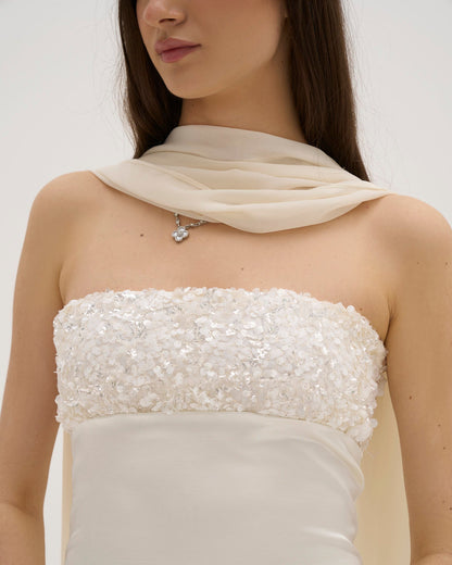 Aries Maxi Dress - White