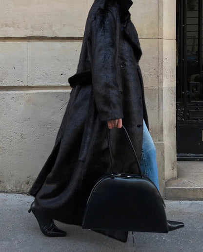 Alma Bag Tall Black Gloss