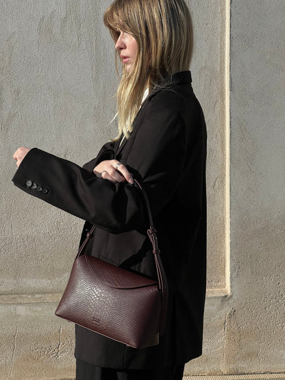 Hudson Bag Berry Croc