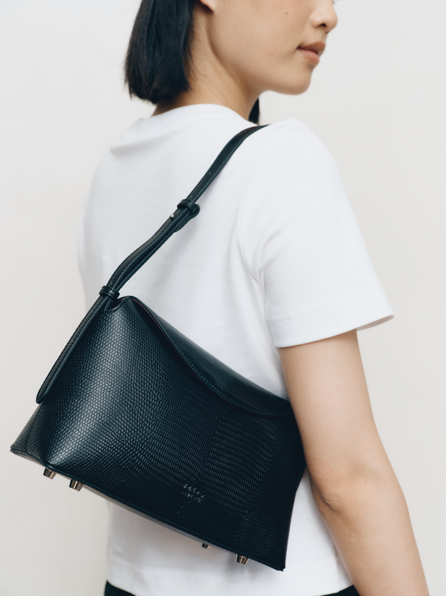 Hudson Bag Black Lizard