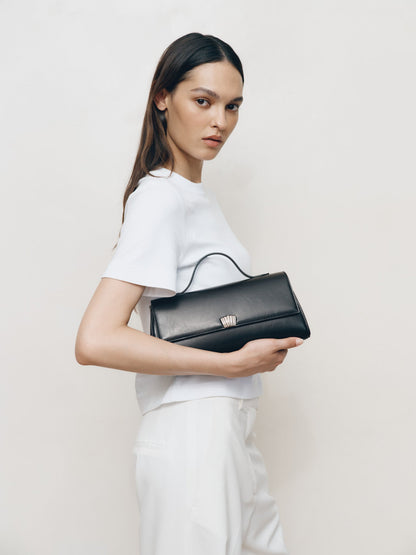 Shell Clutch Black Gloss