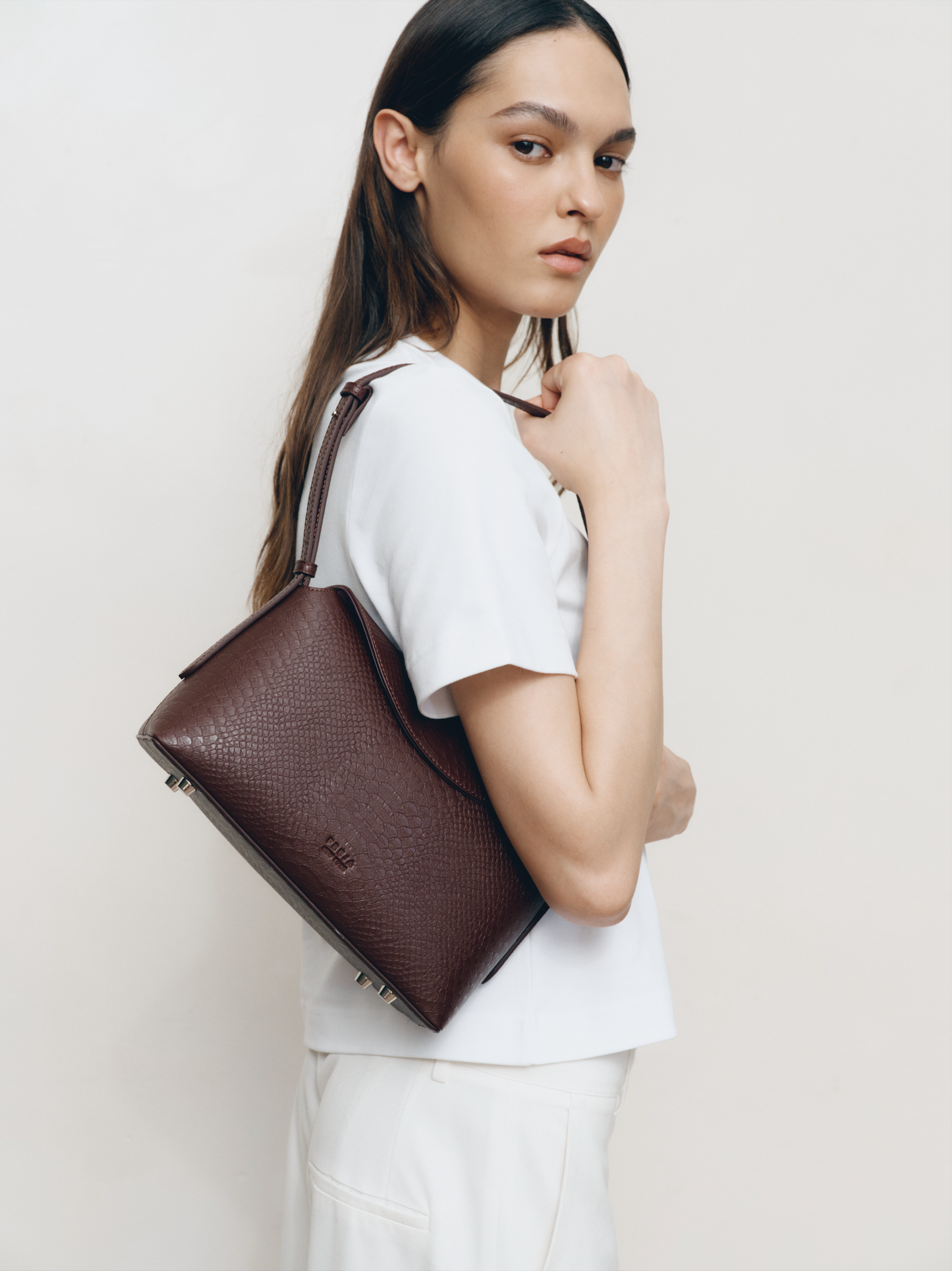 Hudson Bag Berry Croc