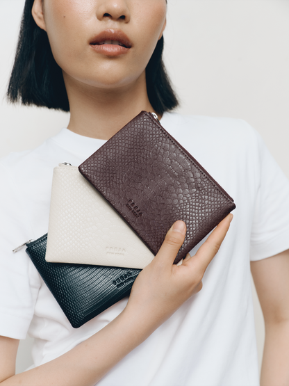 Zip Pouch 5 Black Lizard