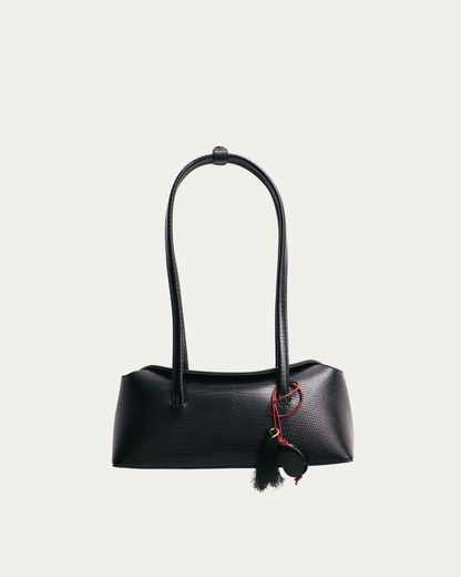 Mini Chrystie Bag Reptile Noir