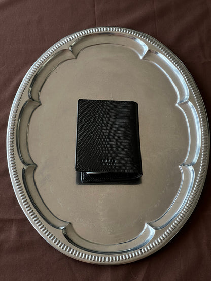 Passport Cover Black Lizard