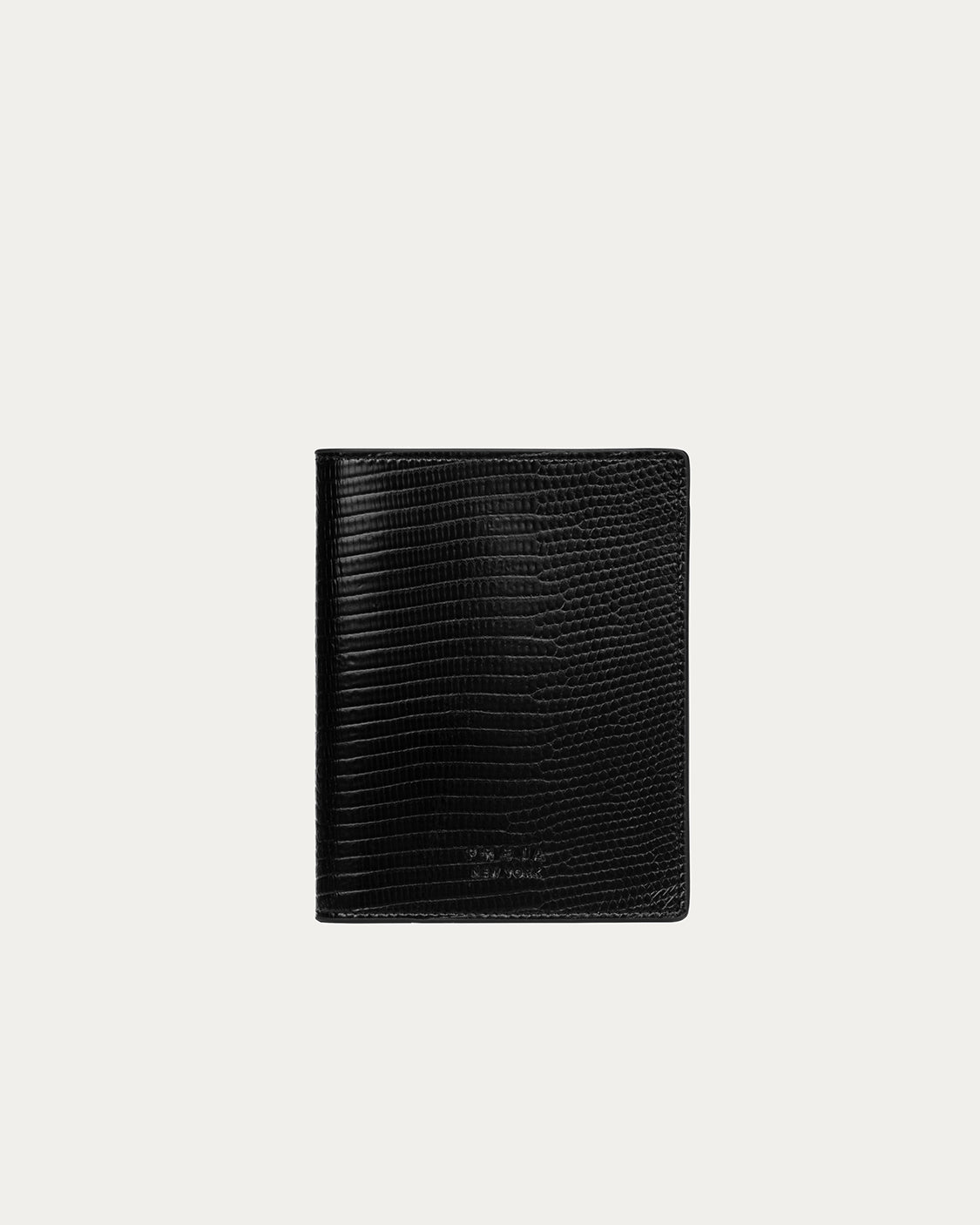 Passport Cover Black Lizard