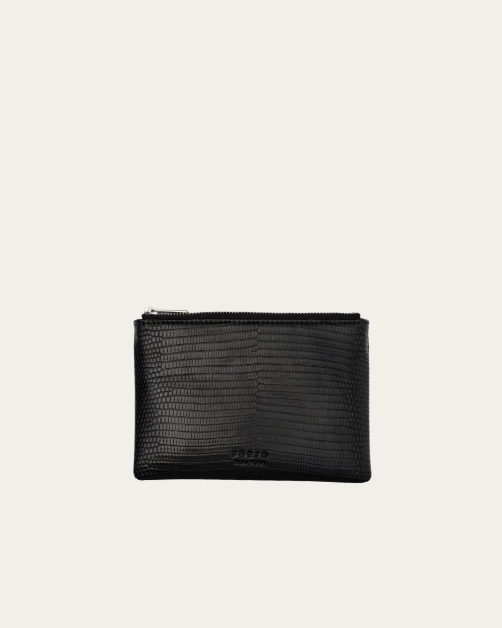 Zip Pouch 8 Black Lizard
