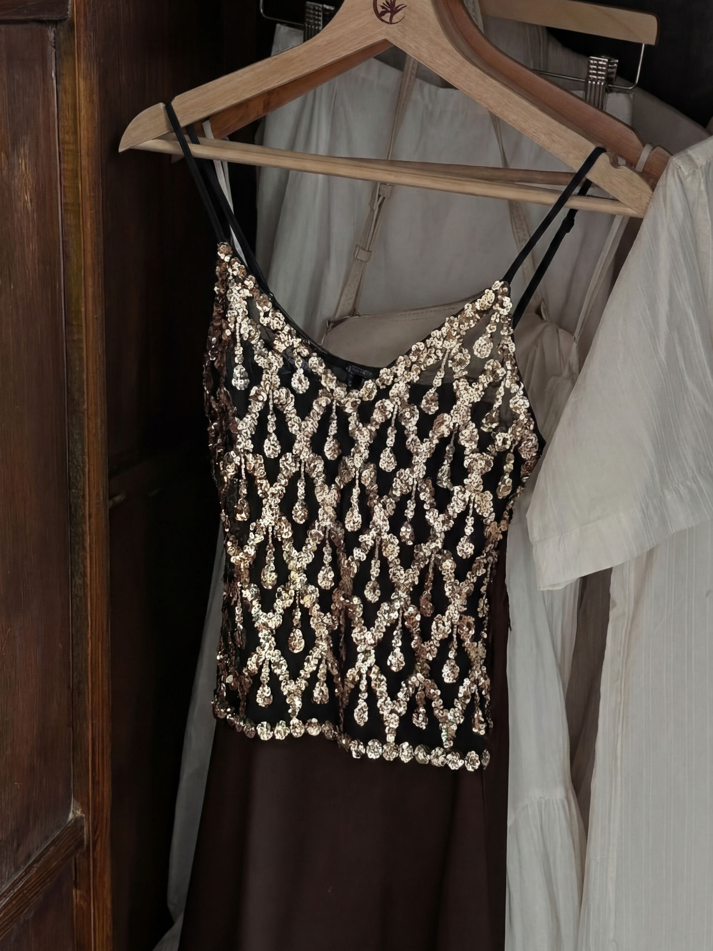 Lola Embellished Top - Gold