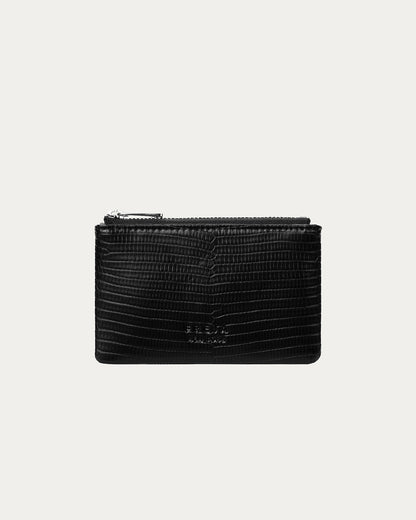 Zip Pouch 5 Black Lizard
