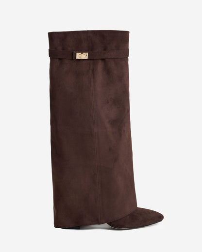 Lavista Suede knee high boots - Dark Brown