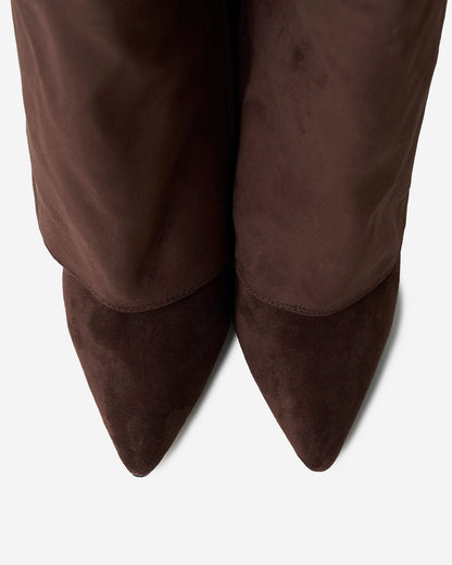 Lavista Suede knee high boots - Dark Brown