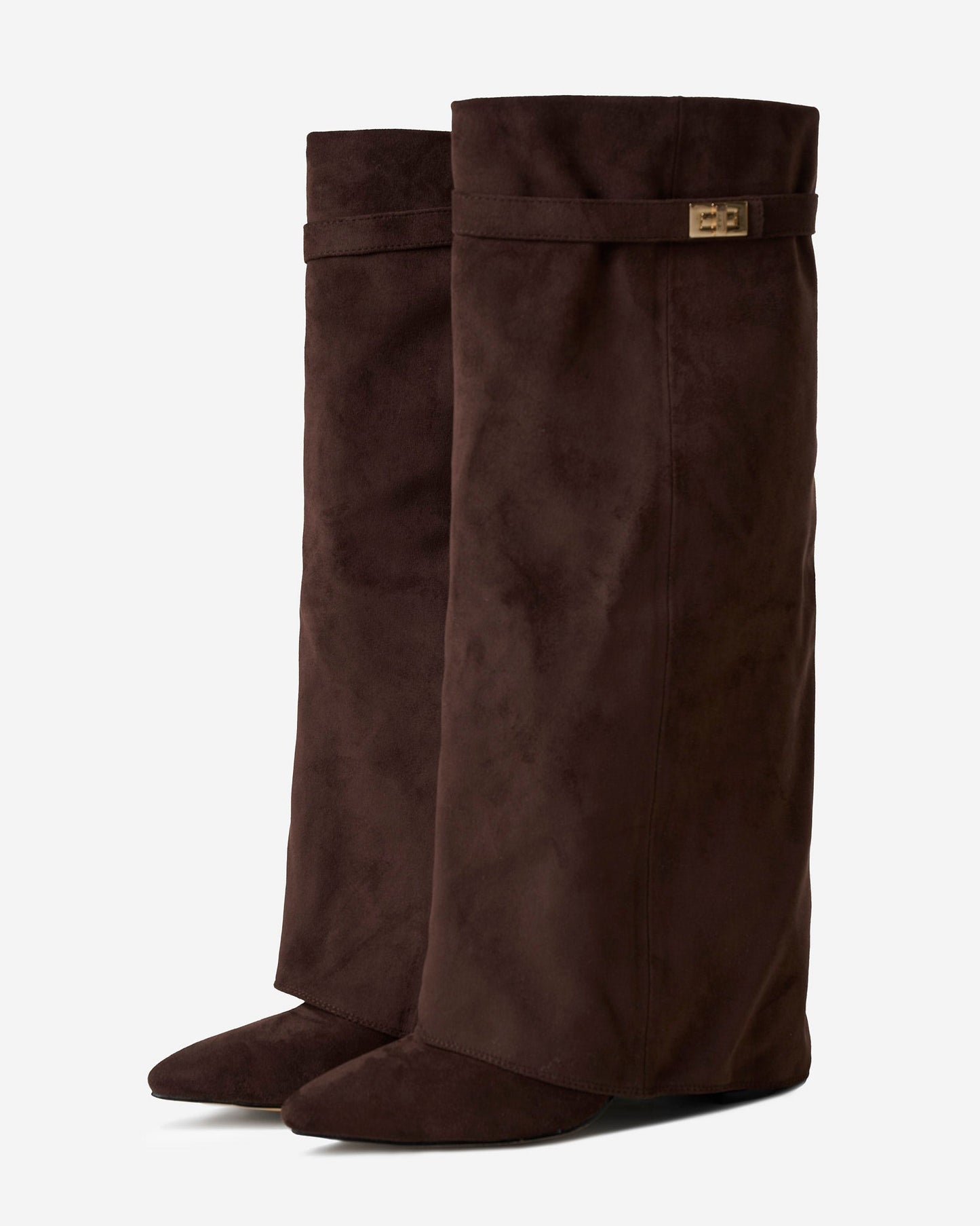 Lavista Suede knee high boots - Dark Brown