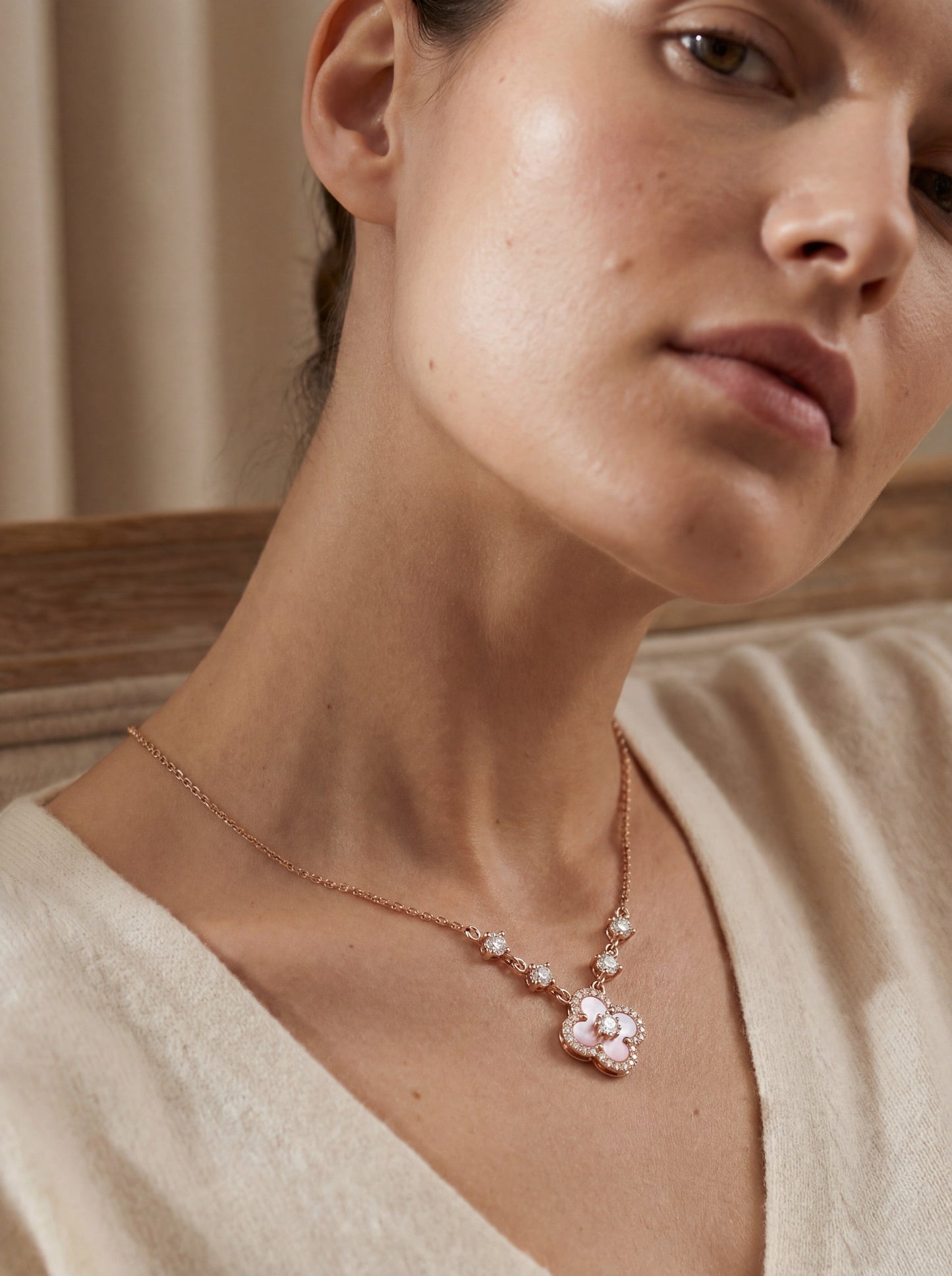 Adele Necklace - Rose Gold