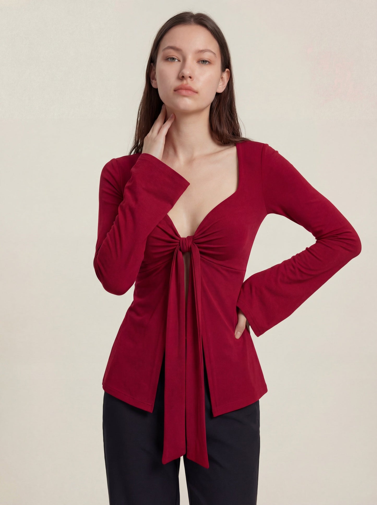 Zeïa Top - Wine Red