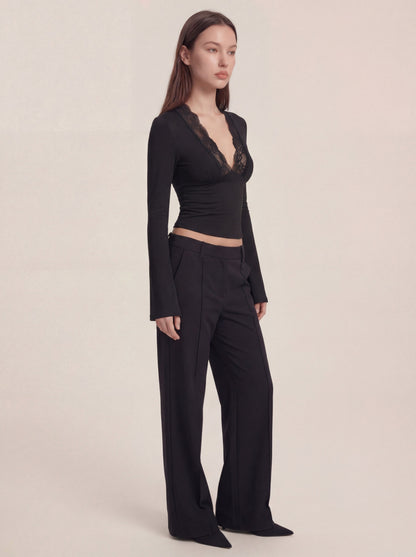 Maya Lace Top - Black
