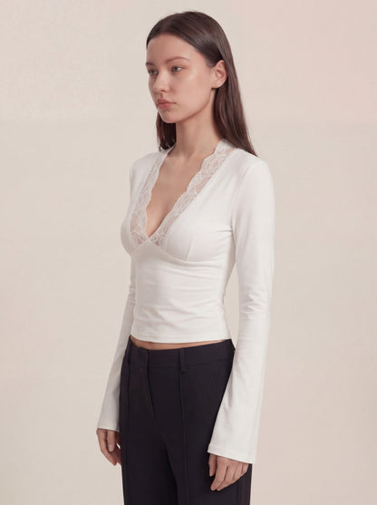 Maya Lace Top - White
