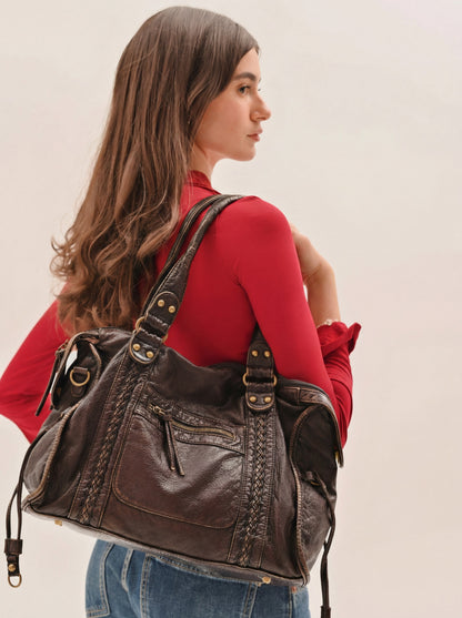 Vintage City Bag - Dark Brown