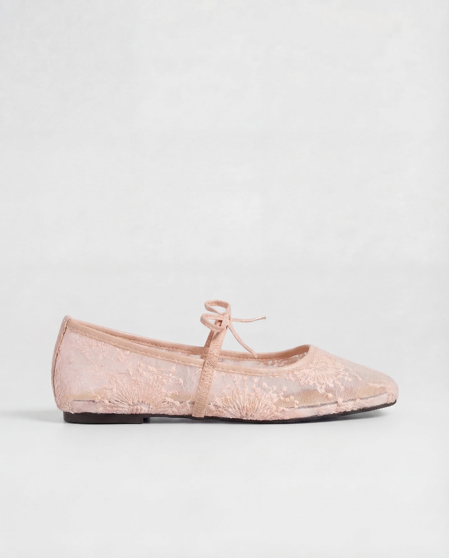 Lace Ballerina Flat - Pink