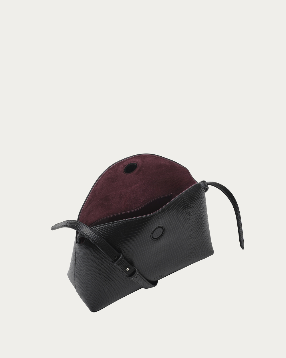 Hudson Bag Black Lizard