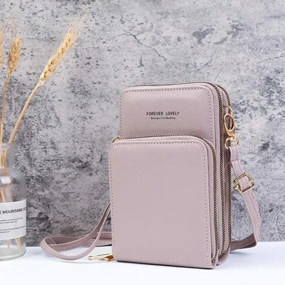 Small Leather Crossbody Bag/Mini Messenger Shoulder Purse LUXURY