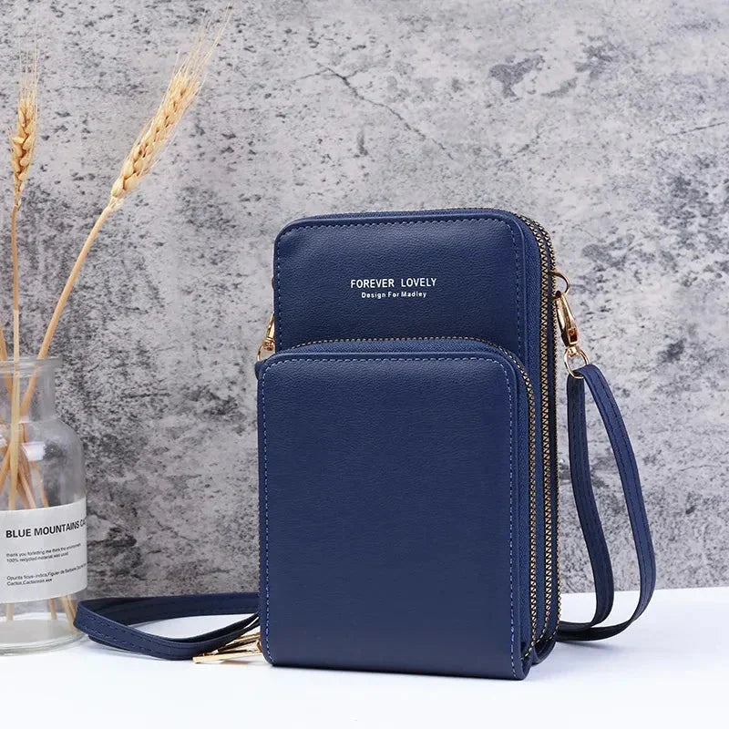 Small Leather Crossbody Bag/Mini Messenger Shoulder Purse LUXURY