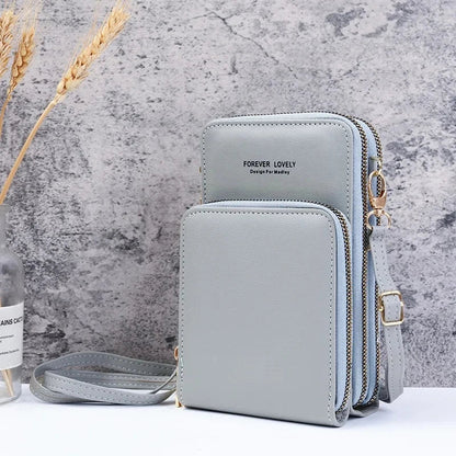 Small Leather Crossbody Bag/Mini Messenger Shoulder Purse LUXURY