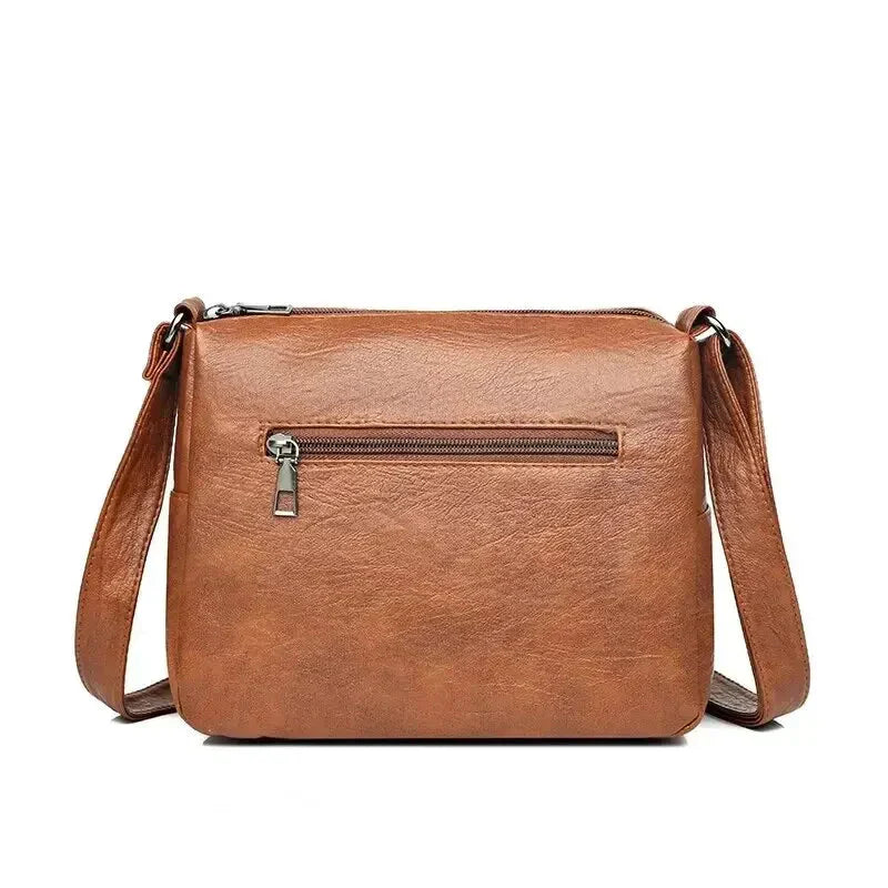 Vintage Women's Shoulder Bag, Soft Leather 'Love' Crossbody